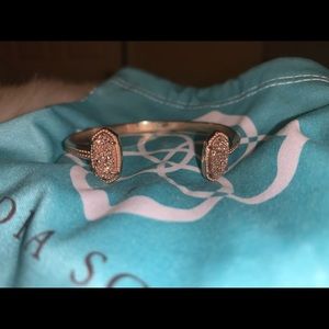 Kendra Scott Elton Rose Gold Drusy Cuff bracelet